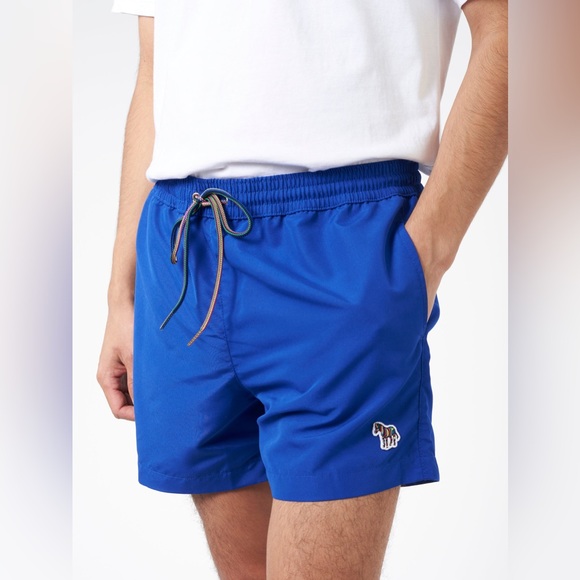 Paul Smith Blue Zebra Logo Swim Shorts - Picture 2 of 16
